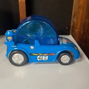 Rolling race car wheel